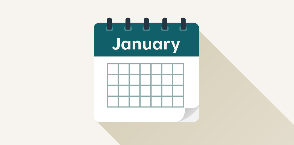 January calendar icon