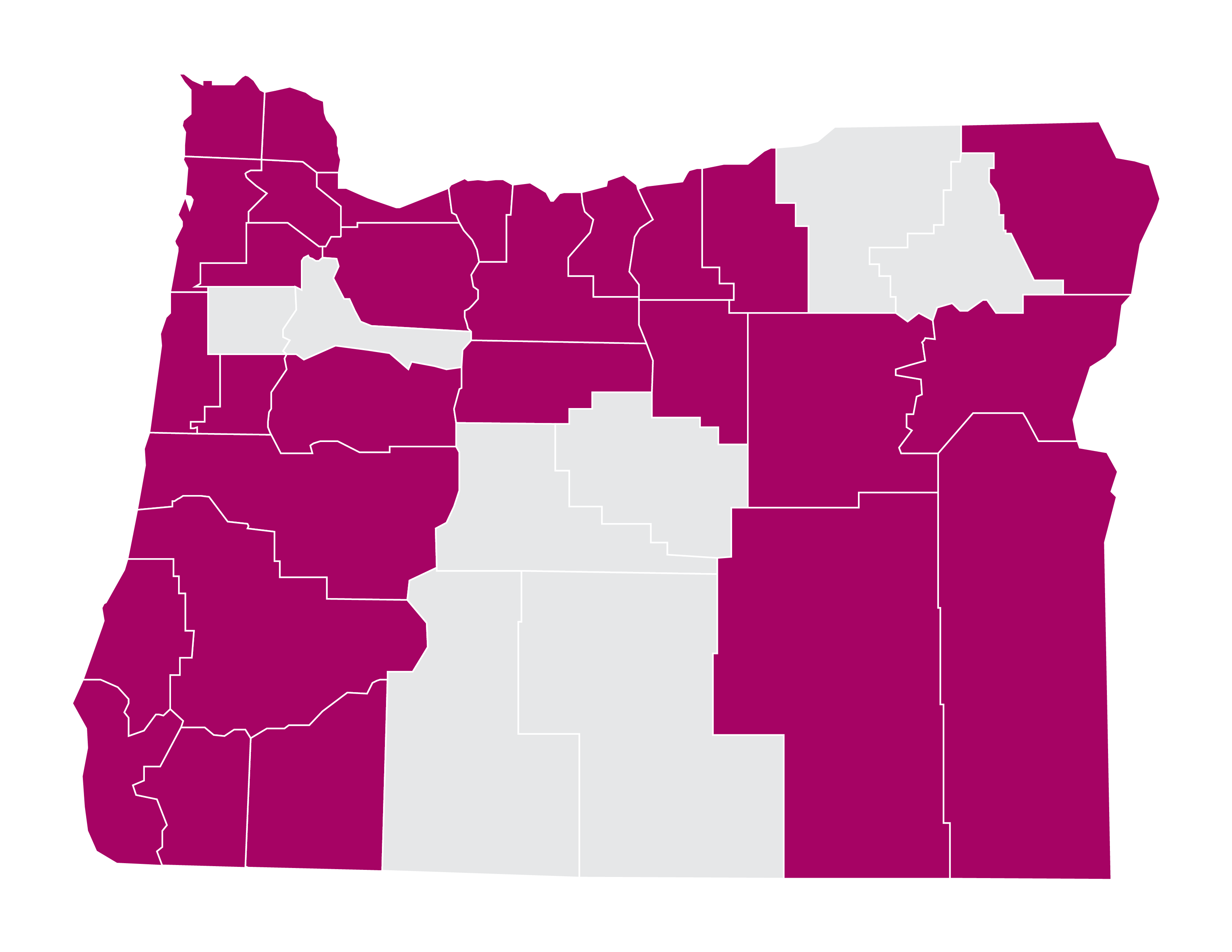 Moda Select map by counties 