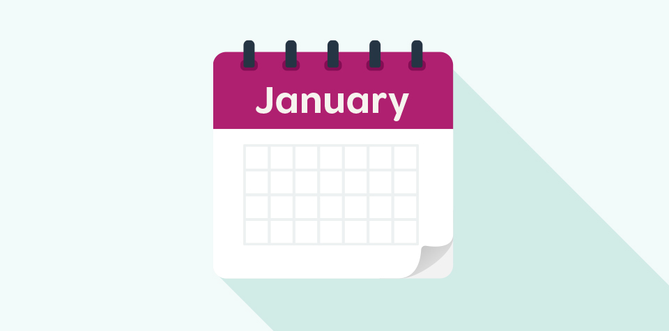 January calendar icon