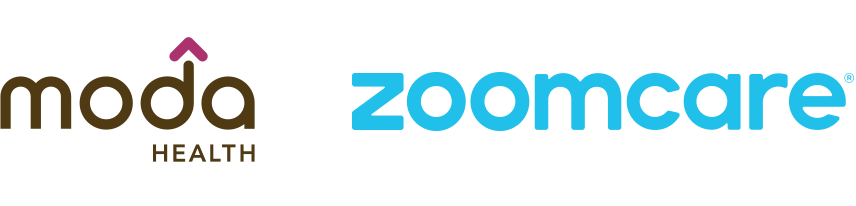 Moda and Zoomcare logos